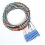 9/125/900µm (12 Pack) Singlemode LC/UPC Color Coded Pigtails, 3 Meters (12 Pcs/Pack)