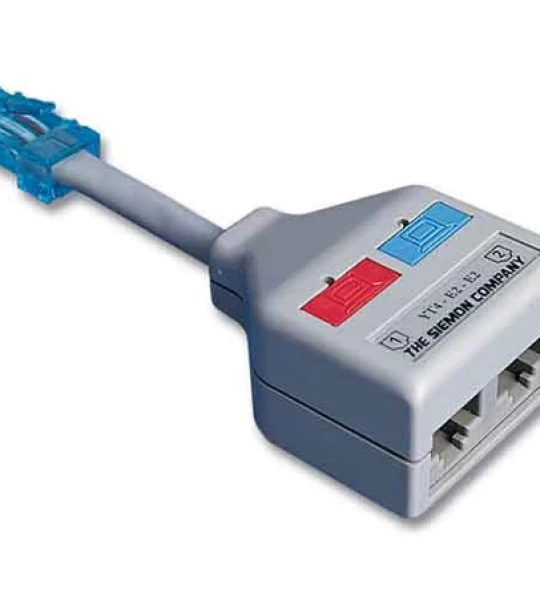 Y Adapter, Bridges All Jack Pairs To 2, 8 Pos Jacks