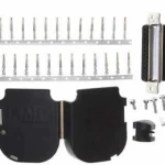 Db25 Crimp Female Kit With Plastic Shell Hood Contacts And Hardware RoHS