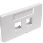 QuickPort Standard Modular Furniture 2 Port Faceplate W/ID Windows, Mfr Leviton