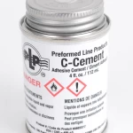 Adhesive C Cement 4 Oz Can With Cap-Mounted Brush, Not For Air Shipment