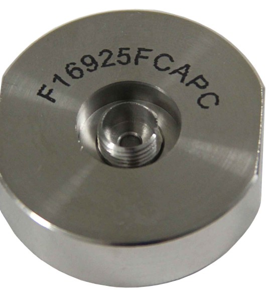 FC/APC Connector Hand Polish Puck - Stainless Steel