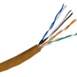 Hitachi CAT5e UTP Riser Rated Bulk Cable (CMR) 100MHz - 4 Pair, 1000 Feet, Brown Color