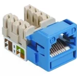 1-Port Mod Jack 8W8P 110 T568A/B CAT5e IP1, Blue